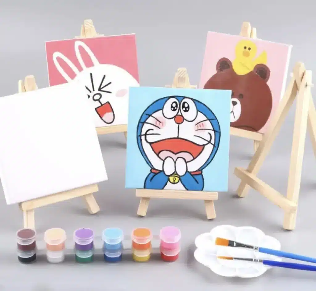Canvas painting Party entertaiment in singapore by Partyfans.