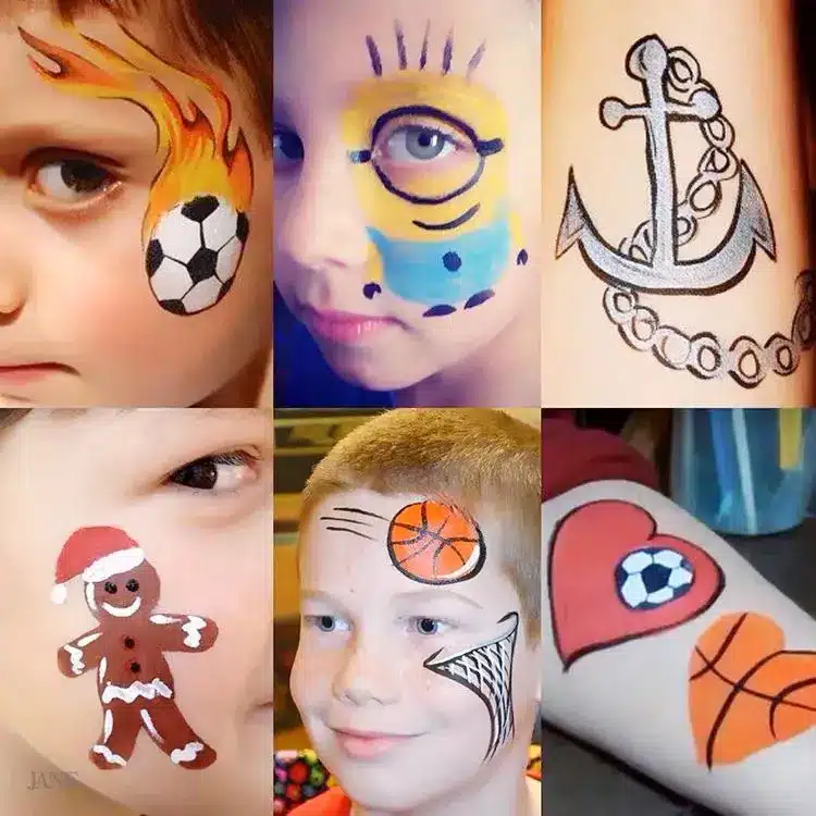 Face Painting Party entertaiment in singapore by Partyfans.