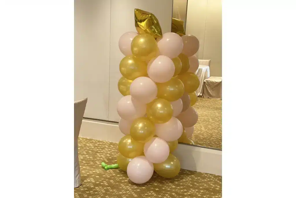 Balloon Pillar Decorations for any kind of party by partyfans.