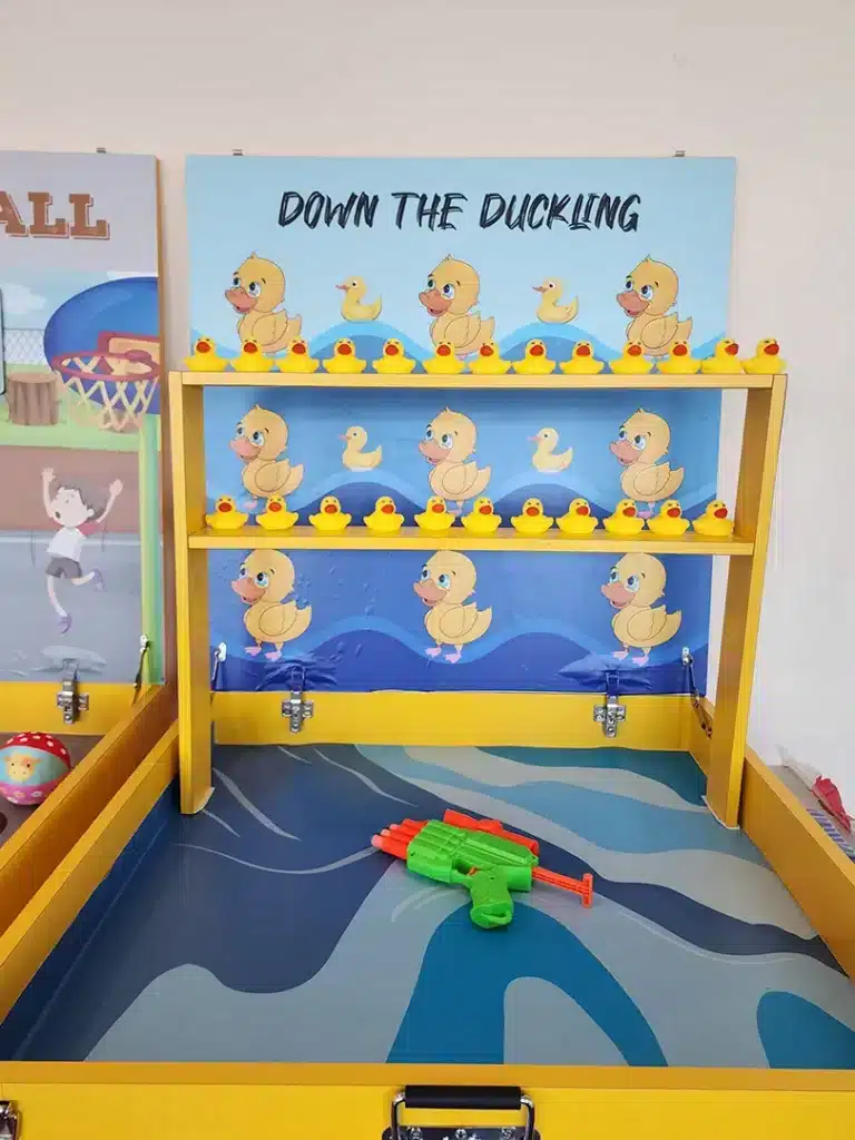Game Booth rental for kids in singapore by Partyfans.