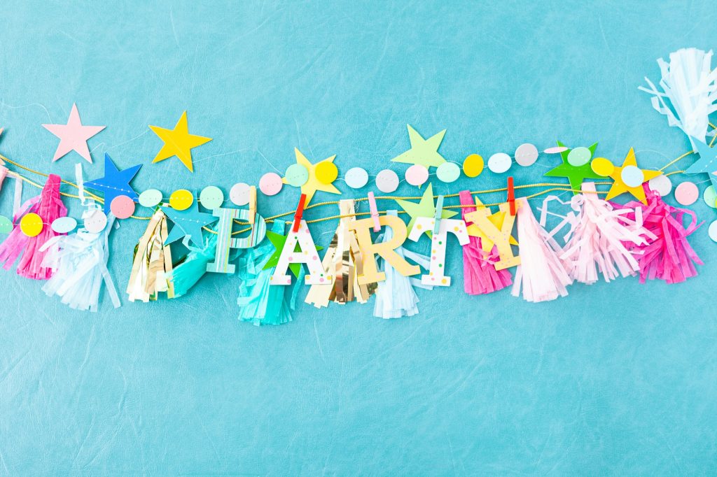 Cheerful party decorations