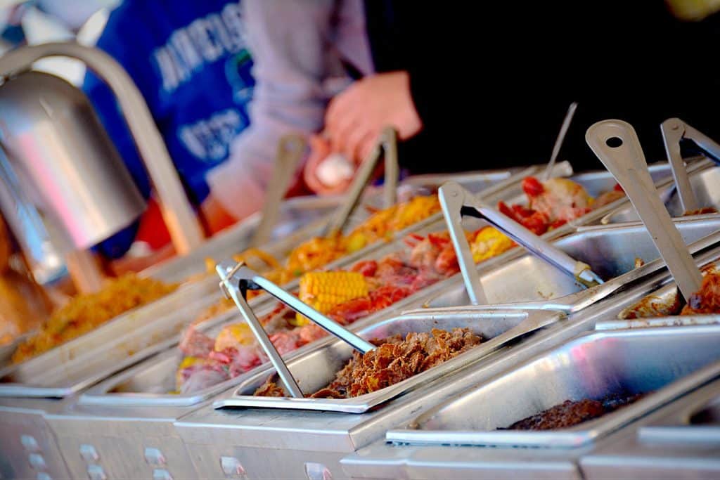 Food station catering in Singapore
