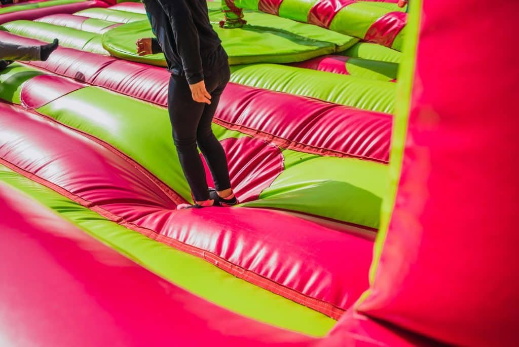 bouncy castle for school event