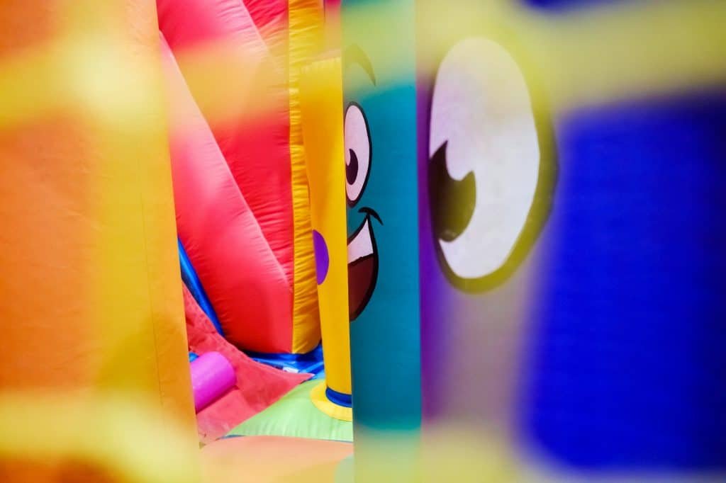 bouncy castle for school event