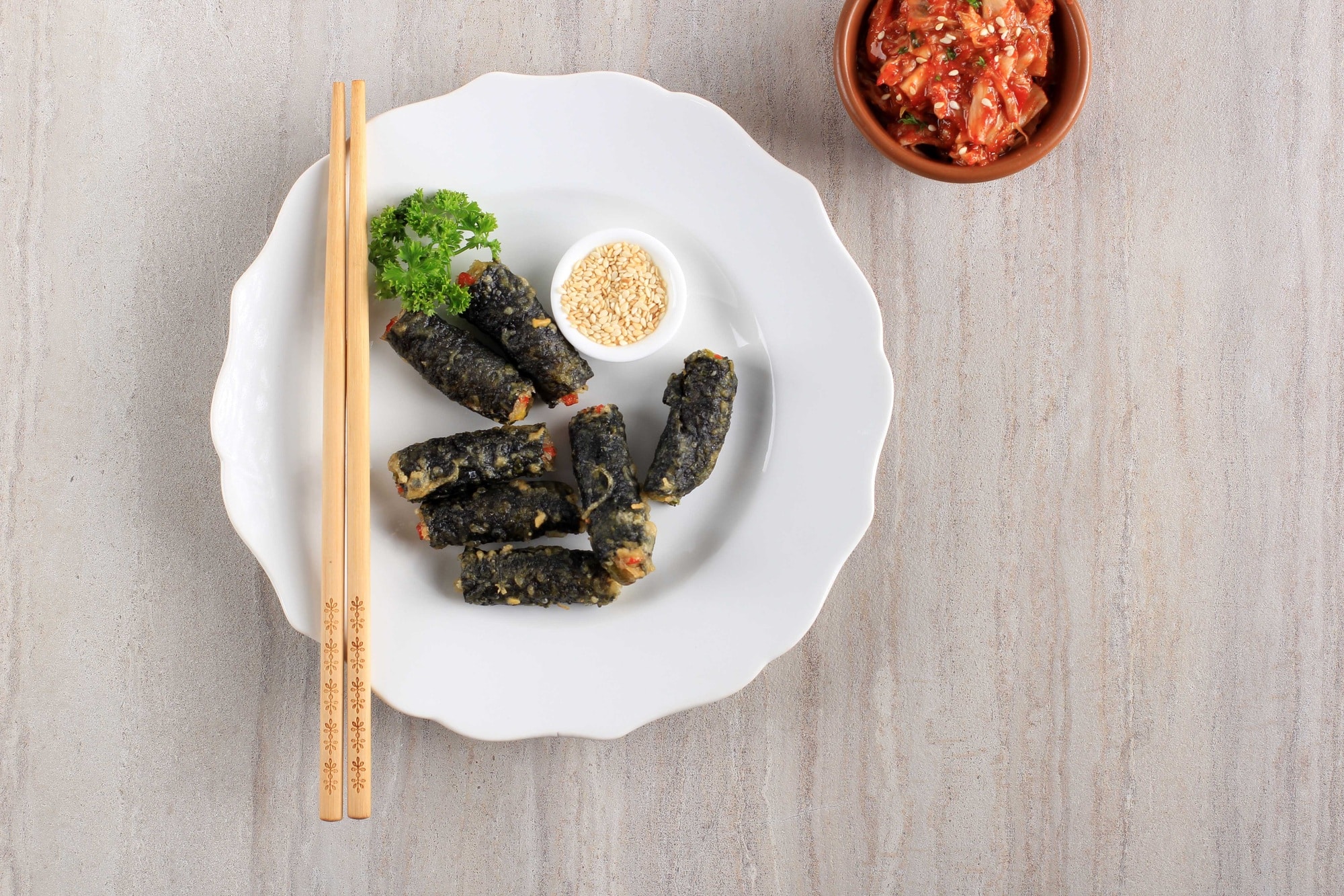 seaweed chicken snack station for birthdays